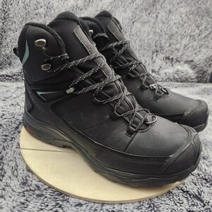 Salomon X Ultra Mid Winter CS WP Boots Women's Size 7.5 Black Waterproof Hiking